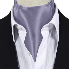 Exklusives Ascot-Halstuch für Herren - Grau 